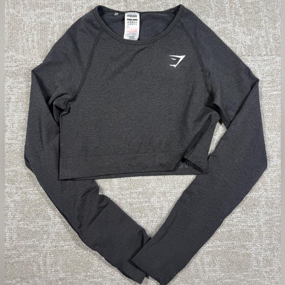Gymshark Vital Seamless Long Sleeve Crop Top Work out Women Size M